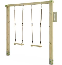 FATMOOSE balançoire double en bois JollyJane Style XXL