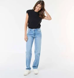 Femme Kiabi Pantalon denim regular en coton L34