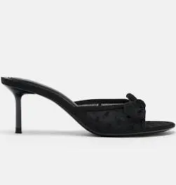 Femme Zara Sandales À Talons En Mesh