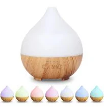 Flintronic Diffuseur d'Huile Essentielle,100 mL Humidificateur d'aromathérapie avec 7 LED, Ultrasonique Diffuseur Huiles Essentielles Electrique avec
