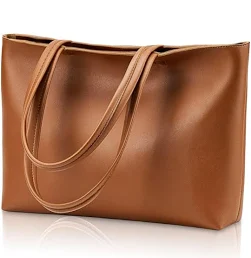 flintronic Sac a Main Femme, Sac Cabas Femme Grande Capacité, Fourre-Tout Cuir PU Souple, Shopper Porté Epaule Bandoulière pour le Travail, Voyages,
