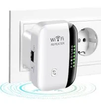 Flintronic WiFi Répéteur, 2.4 GHz WiFi Extender, Répéteur WiFi Puissant Amplificateur Couvre jusqu'à 20 appareils, sans Fil Amplificateur de Signal du