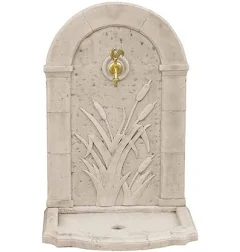 Fontaine roseau en pierre reconstituée