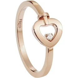 FRED-Pretty Woman ring Mini model in 18k gold and diamonds