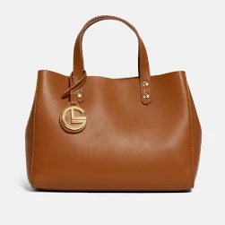 Galeries Lafayette Sac cabas Elsa et sa pochette amovible effet lisse souple