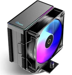 Gamma A40 ARGB BK Ventirad CPU Air Cooler,133mm Compact Refroidisseur CPU | 100mm PWM Silent Ventilateur CPU,4×Φ6mm Direct Contact Heatpipes,Single