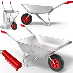 Gardebruk Brouette de jardin acier galvanisé Pneumatique