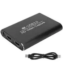 GENERIQUE Carte d'acquisition vidéo hd USB3.0HDMI pour obs noir Acquisition vidéo