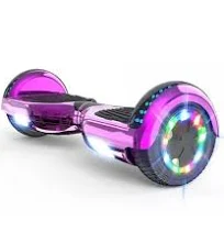 Glidingshark Hoverboard rose chromé 6.5 pouces bluetooth led cadeau super