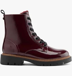 Graceland Bottes à lacets Bourgogne Femme