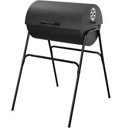 Grillmeister Barbecue baril à charbon de bois Kansas, 51 x 34 cm