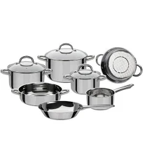 GSW Montreal Batterie de cuisine 10 pieces en acier inoxydable