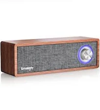 Haut Parleur Bluetooth Smalody Rétro en Bois 10W Autonomie 6h Bluetooth 5.0