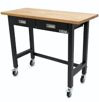 HBM établi 122 cm avec 2 tiroirs