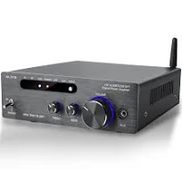 HIFI-Amplificateur, 2 Canaux 2000W Ampli, Bluetooth 5.3 | Amplificateur audio stéréo, RMS 100 W X2 Mini Récepteur, entrée de OPT/AUX/USB pour la