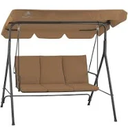 HinHocker Balancelle Hollywood 3 places avec toit pare-soleil charge maximale 250 kg