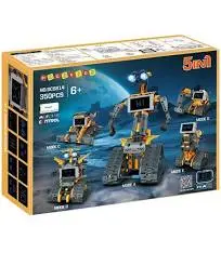 HOGOKIDS robot programmable 5-en-1 LED yeux 18 expressions kit RC rechargeable STEM éducatif enfants 8-14 ans