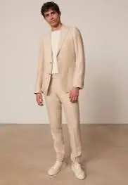homme Costume droit Salamanca lin