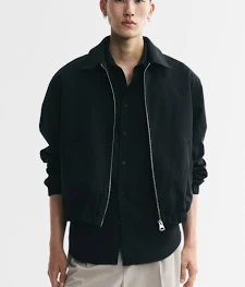 Homme H&M Veste en coton avec col