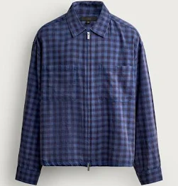 Homme Zara Chemise À Carreaux Fermeture Éclair