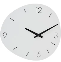 Horloge murale ovale Métal