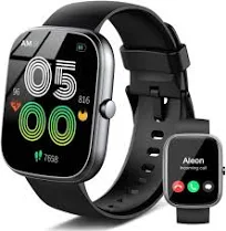 Hosgubo Montre connectée pour Femme, Homme, 1,91" HD Smart Watch, 100+ Sportives, Moniteur de fréquence Cardiaque, étanche IP68, podomètre,