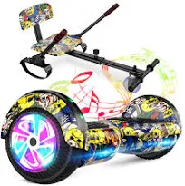 Hoverboard 6.5'' électrique enfant Moteur 160W lumière Led bluetooth