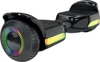 Hoverboard noir 6,5'' puissant avec phares multicolores
