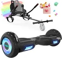 Hoverboards Noir 6,5 Pouces Avec Hoverkart Noir Pour Enfants