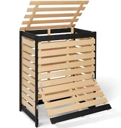 Idmarket Bac de compostage en bois 360L
