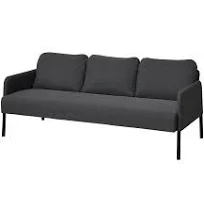IKEA GLOSTAD canapé places Knisa gris foncé