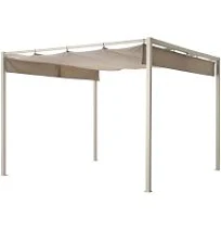 IKEA HAMMARÖN pergola gris-beige/beige-gris foncé