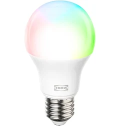 IKEA KAJPLATS ampoule LED E27 1055 lumen connecté spectre couleur et blanc/globe opalin