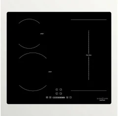 Induction 7400 W Plaque de cuisson STI4F 4 foyers 9 niveaux noir encastrable commandes tactiles minuterie 99 min détection casseroles Signature