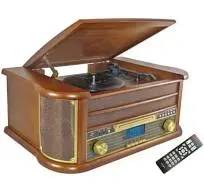 INOVALLEY RETRO29-E Chaîne Hifi vinyle style rétro Bluetooth