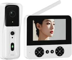 Interphone vidéo sans fil avec écran tactile Sonnette sans fil