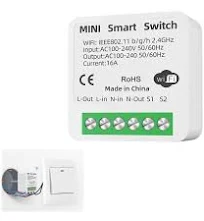Interrupteur Connecté, Interrupteur Wifi, Interrupteur Connecté Alexa, Interrupteur Wifi Smart Life, Interrupteur Wifi Intelligent, Tuya Smart pour