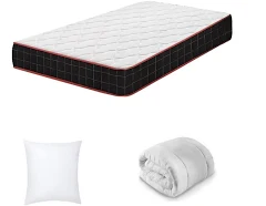 IZTOSS Matelas 90x190CM avec Couette Oreiller sous Vide.Mousse A Mémoire