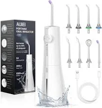 Jet Dentaire Hydropulseur Portable Water Flosser Irrigateur Oral 5 Modes et 8