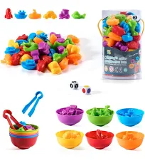 Jeu Éducatif 47 Pièces Jouet pour Comptage et Tri Jeu Educatif Motricité