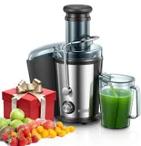 Juilist 800W Centrifugeuse Extracteur de Jus Centrifugeuse Fruits et Legumes à 2 Vitesses