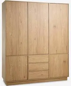 JYSK Armoire TRANUM 180x214 5 portes 3 tir. coloris