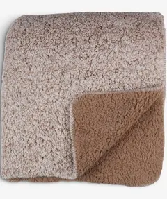 JYSK Plaid polaire STORFRYTLE 200x220 sable foncé