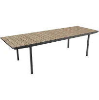 Keter Table de jardin extensible en métal 200-280x90 Porto Nova