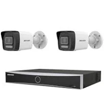 Kit vidéosurveillance 2 caméras Hikvision 4MP H265+ Motion Detection 2.0 vision de nuit 30 mètres EXIR 2.0
