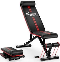 KM-Fit banc de musculation 400 kg avec Power-Ropes