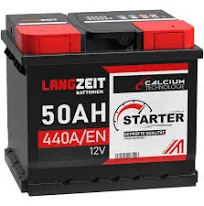 LANGZEIT batterie voiture 50Ah 12V auto démarrage remplace 45Ah 44Ah 46Ah