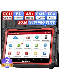 Launch X431 Pro Elite Valise Diagnostic Auto Multimarque Diagnostic-Voiture,Codage