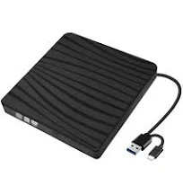 Lecteur DVD externe USB 3.0 & TypeC Portable CD DVD +/RW Graveur Optique Dri