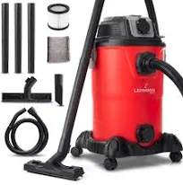 LEHMANN Aspirateur Industriel sans Sac 30L - Aspirateur Eau et Poussière avec Prise 2000W - Fonction soufflage - Double Système Filtration avec HEPA -